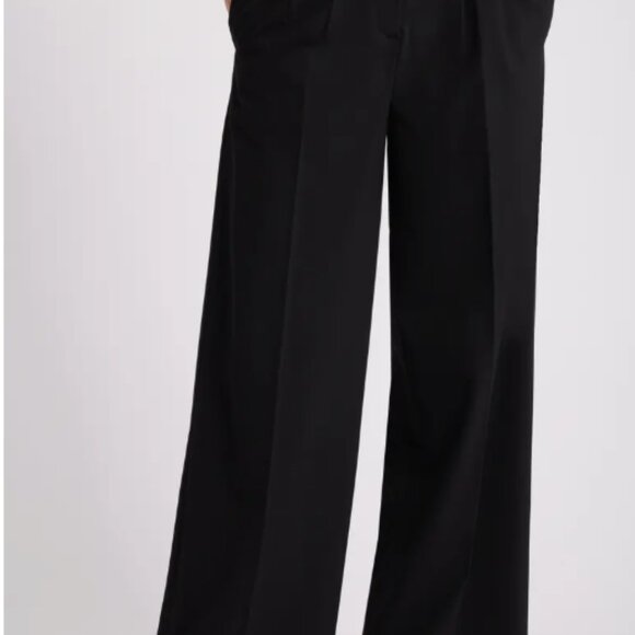 Nordstrom's Open Edit Wide Leg Pants - Black - Size 4 - Picture 1 of 5